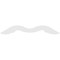 Ekena Millwork Pitch Midway Architectural Grade PVC Gable Pediment, 72"W x 21"H x 1"P (7/12) GPP072X021X100MID - alternate 5